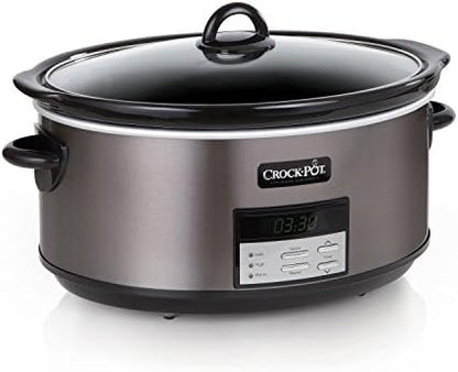 8 Quart Programmable Slow Cooker with Auto Warm - Curated Catalog F0