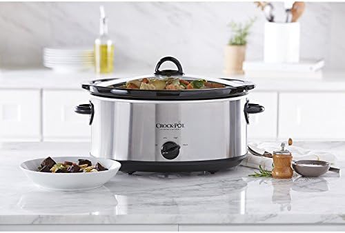 7 Quart Oval Manual Slow Cooker – Stainless Steel - Curated Catalog J8