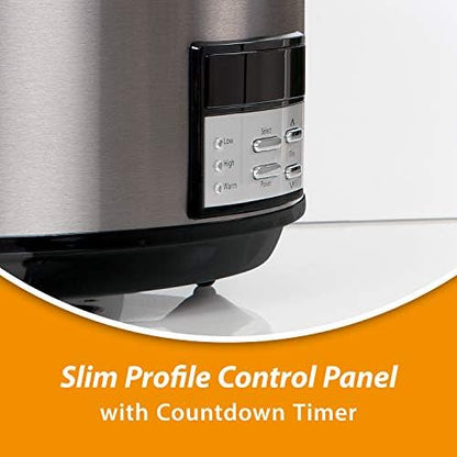 8 Quart Programmable Slow Cooker with Auto Warm - Curated Catalog F0