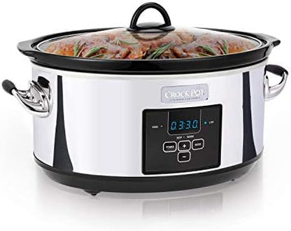 7 Quart Programmable Slow Cooker – Polished Platinum - Curated Catalog O4