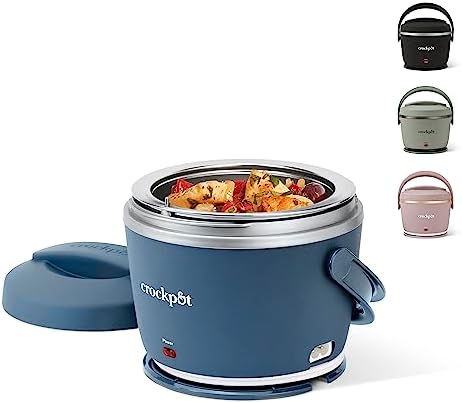 Electric Lunch Box Food Warmer 20oz – Faded Blue - Curated Catalog K3