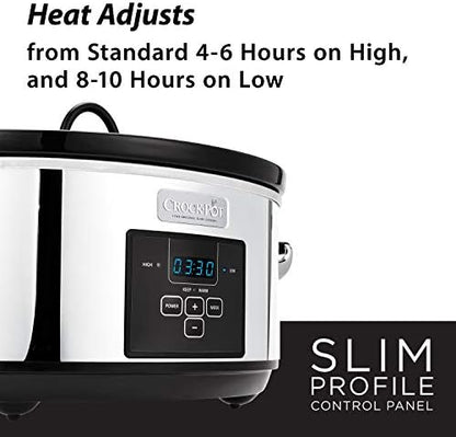7 Quart Programmable Slow Cooker – Polished Platinum - Curated Catalog O4