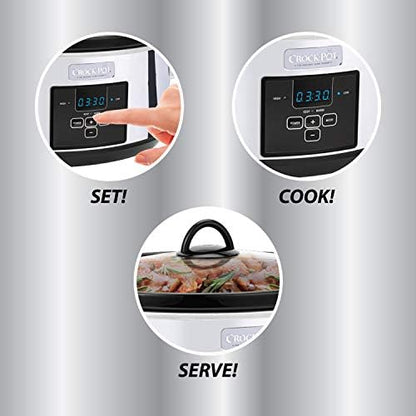 7 Quart Programmable Slow Cooker – Polished Platinum - Curated Catalog O4