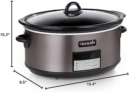 8 Quart Programmable Slow Cooker with Auto Warm - Curated Catalog F0