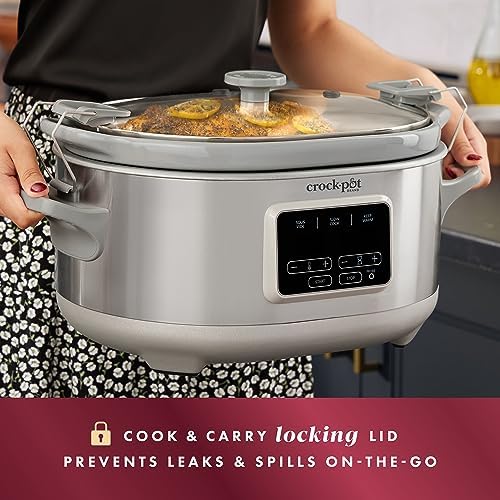 7 Quart Programmable Cook & Carry Slow Cooker - Curated Catalog V8