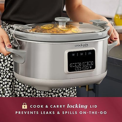 7 Quart Programmable Cook & Carry Slow Cooker - Curated Catalog V8