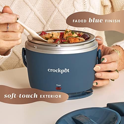 Electric Lunch Box Food Warmer 20oz – Faded Blue - Curated Catalog K3