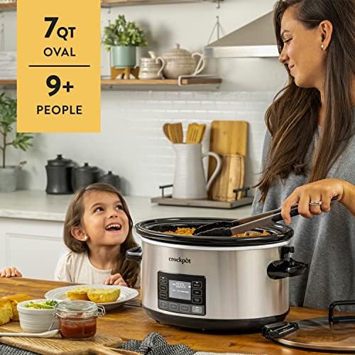 7 Quart Portable Programmable Slow Cooker with Timer - Curated Catalog H9