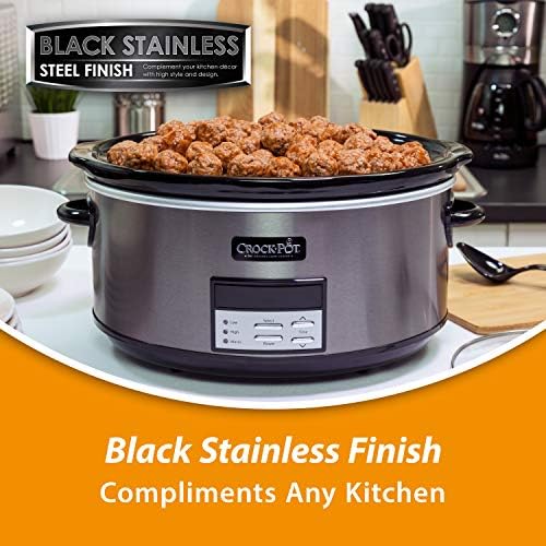 8 Quart Programmable Slow Cooker with Auto Warm - Curated Catalog F0