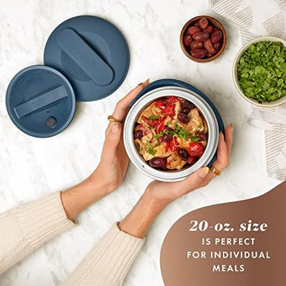 Electric Lunch Box Food Warmer 20oz – Faded Blue - Curated Catalog K3