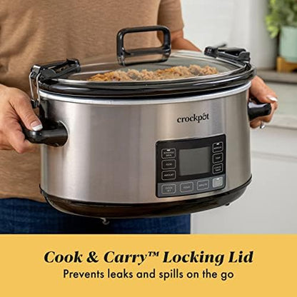 7 Quart Portable Programmable Slow Cooker with Timer - Curated Catalog H9