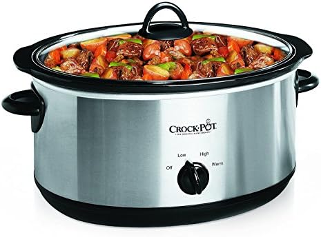 7 Quart Oval Manual Slow Cooker – Stainless Steel - Curated Catalog J8