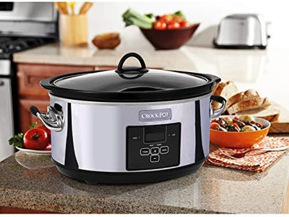 7 Quart Programmable Slow Cooker – Polished Platinum - Curated Catalog O4