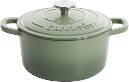3 Quart Enameled Cast Iron Dutch Oven – Aqua - Curated Catalog G1