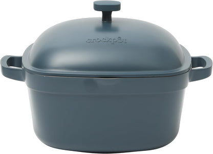 3 Quart Enameled Cast Iron Dutch Oven – Aqua - Curated Catalog D6